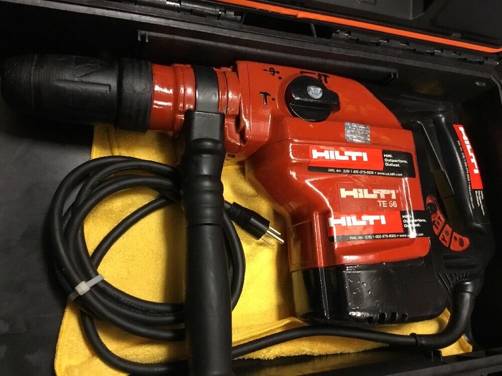 HILTI TE 56, PREOWNED, FREE LASER METER, EXTRA ITEMS, FAST SHIP