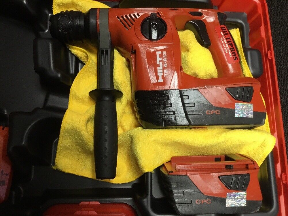 HILTI TE 4-A18 HAMMER DRILL, PREOWNED, FREE TABLET,  EXTRAS