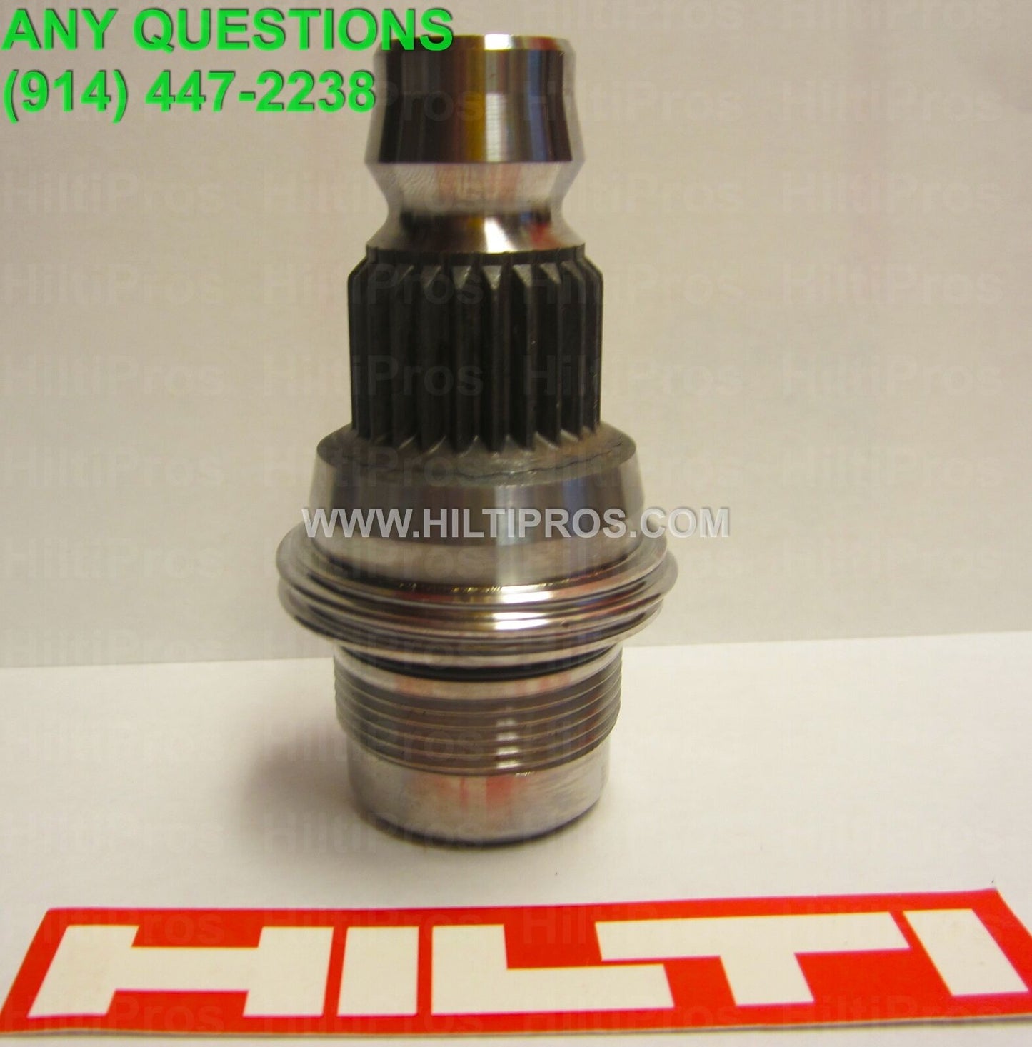 HILTI CORE DRILL ADAPTER- QUICK DISCONNECT MALE SPLINE TO 1-1/2" 7 Thread,