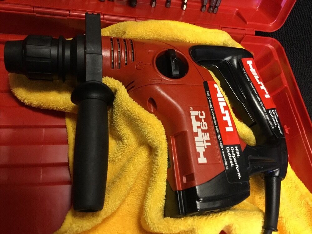 HILTI TE 6-C HAMMER DRILL, PREOWNED, FREE ANGLE GRINDER, FAST SHIP