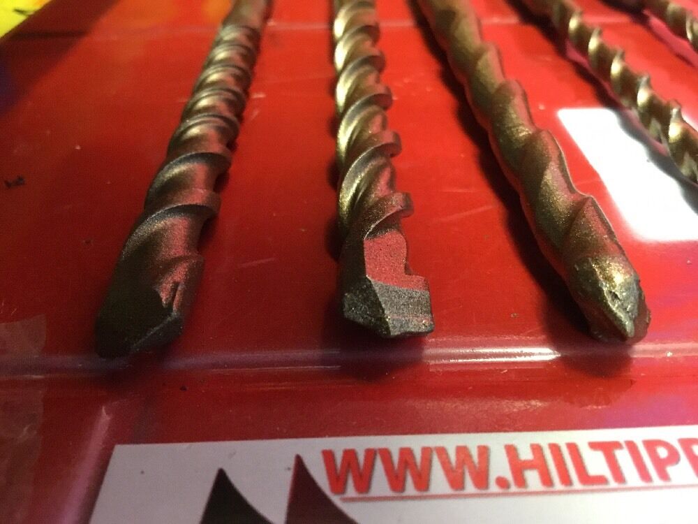 HILTI DRILL BIT 3/8", 1/4" SDS PLUS,SET OF 5,