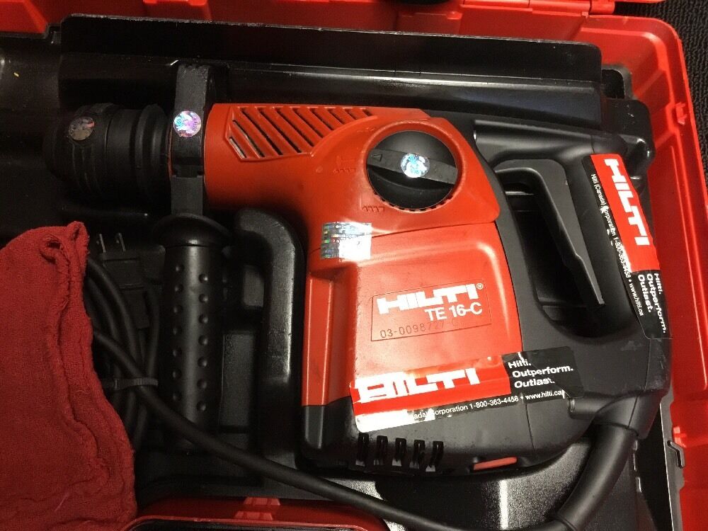 HILTI TE 16-C, GREAT CONDITION, FREE BITS, CHISELS, COFFEE MUG