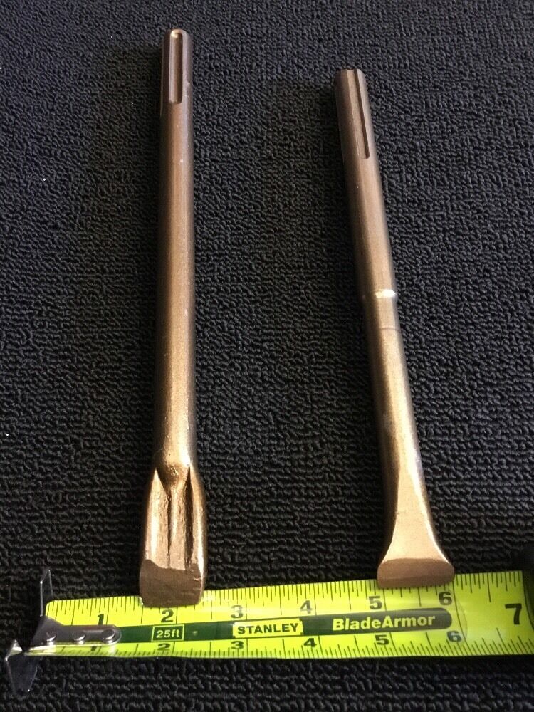 HILTI CHISEL SDS MAX FLAT (1" X 10-1/2") & (7/8" X 12-1/4") PREOWNED