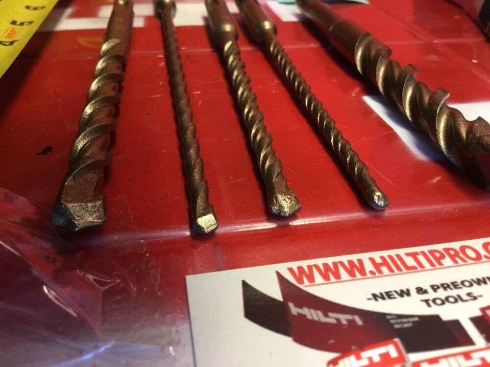 HILTI DRILL BIT 1/2", 1/4", 3/8" SDS PLUS, SET OF 5