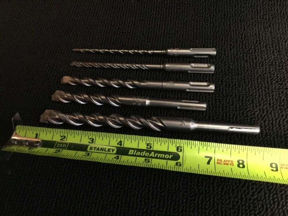 HILTI -BOSH BIT SDS PLUS, 5/8", 1/2", 3/8", 1/4", 3/16",NEW, FREE HAT