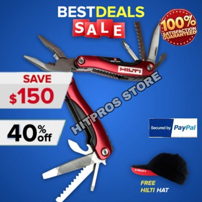 HILTI & Swiss Force Meister Multi-Tool, ESPECIAL EDITION, NEW, FREE HILTI HAT