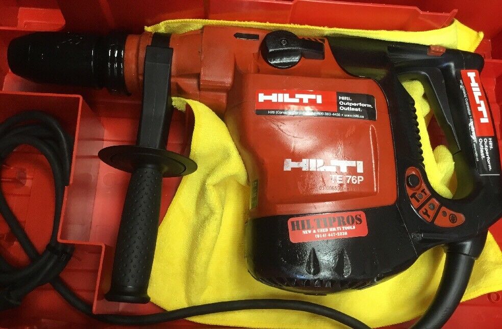 HILTI TE 76P HAMMER, PREOWNED, FREE SID 2-A, BITS, CHISELS, EXTRAS, FAST SHIP