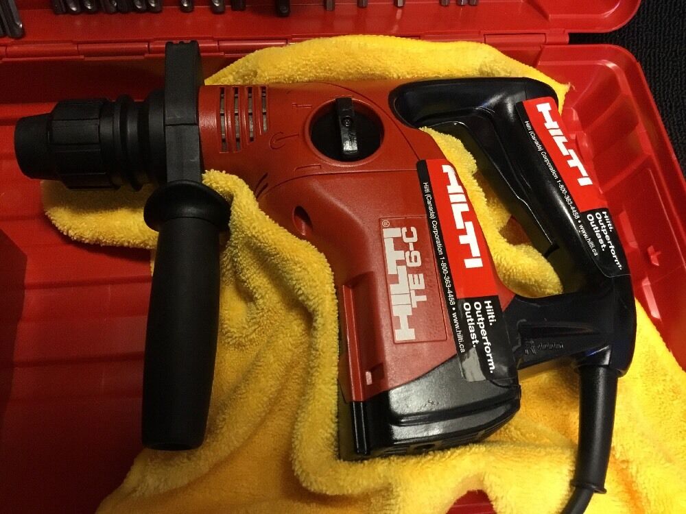 HILTI TE 6-C HAMMER DRILL, PREOWNED, FREE ANGLE GRINDER, FAST SHIP