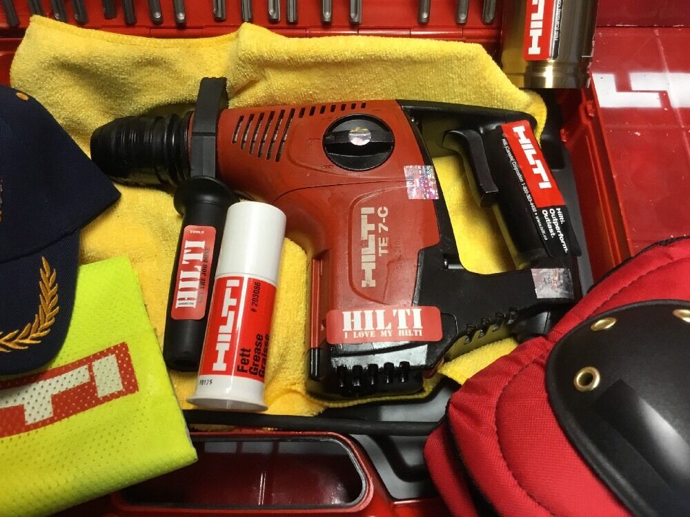 HILTI TE 7-C HAMMER DRILL,PREOWNED, FREE HILTI THERMO