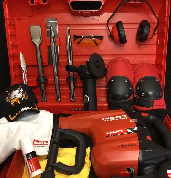 HILTI TE 800 AVR, NEW, FREE GRINDER, CHISELS, A LOT OF EXTRA ITEMS, FAST SHIP