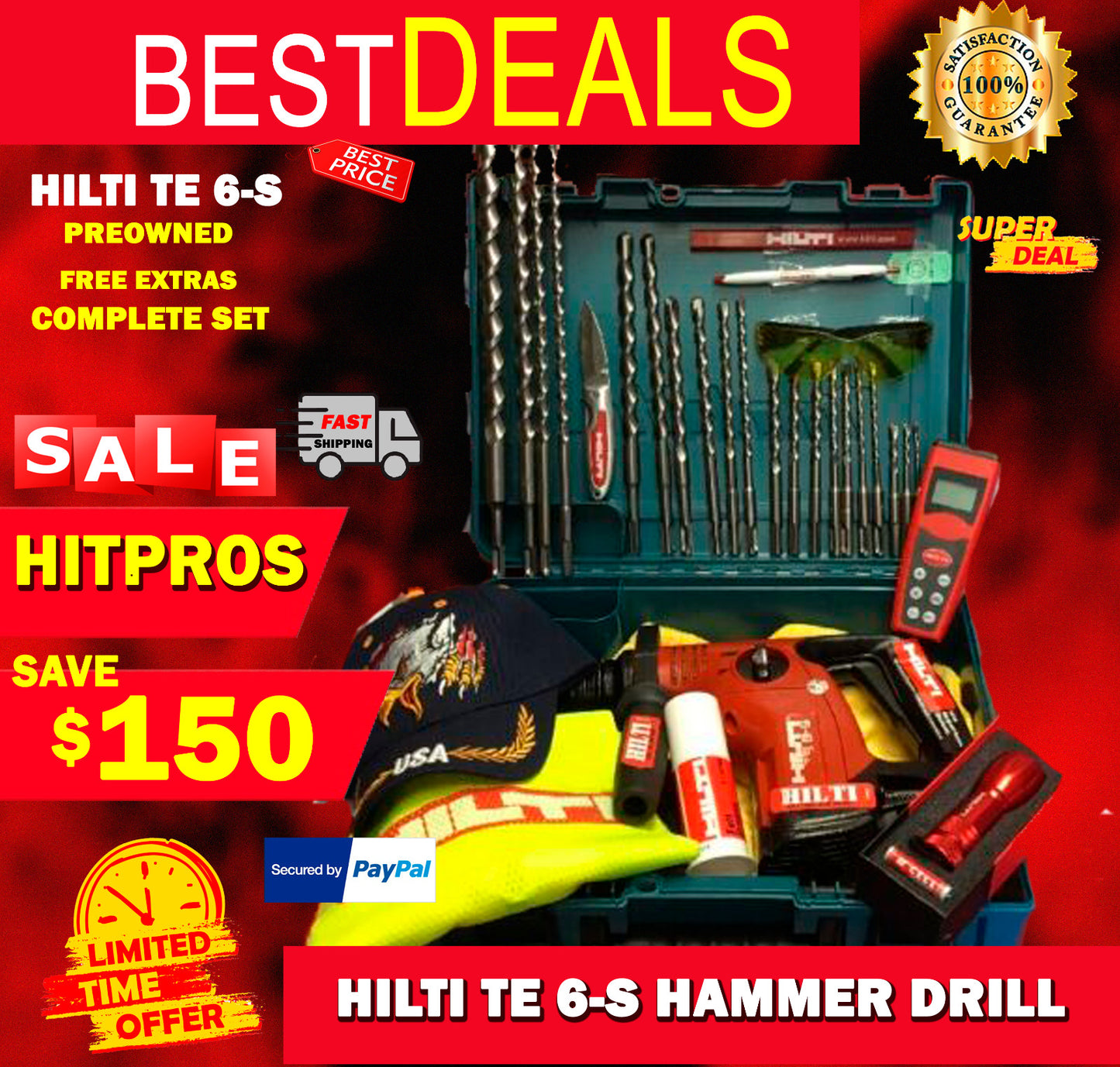 HILTI TE 6-S,ORIGINAL, PREWONED, FREE EXTRAS, GERMANY