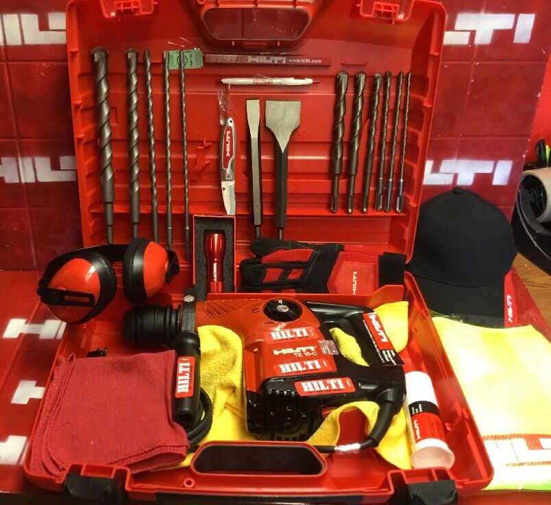 HILTI TE 16-C DRILL, PREOWNED, LOADED WITH FREE EXTRAS