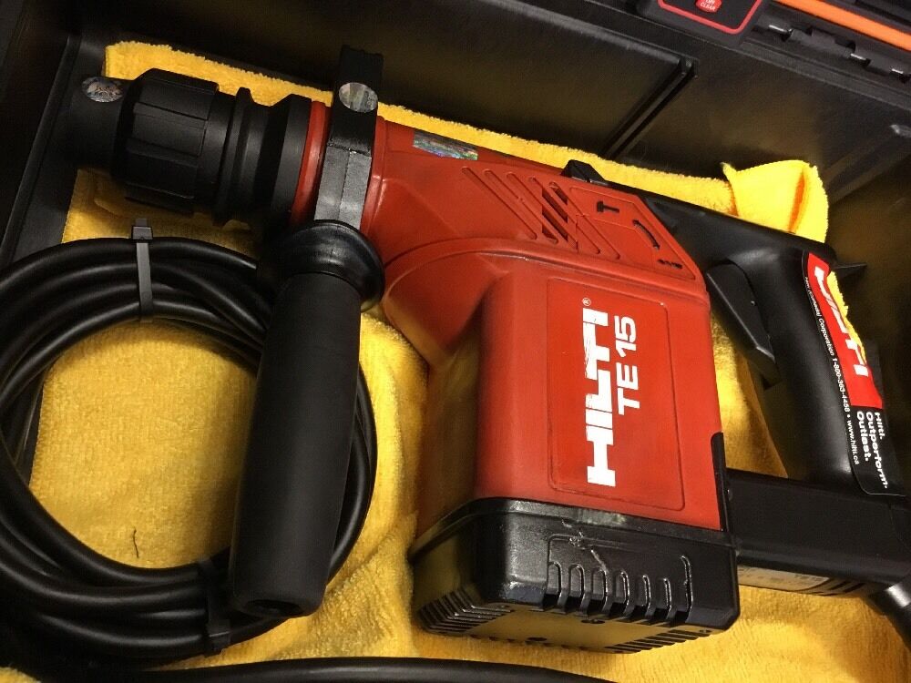 HILTI TE 15, PREOWNED, FREE LASER METER, BITS, EXTRAS