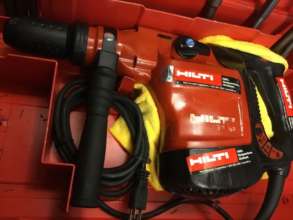 HILTI TE 76 P, PREOWNED, FREE TABLET, BITS, CHISEL, EXTRAS, FAST SHIP