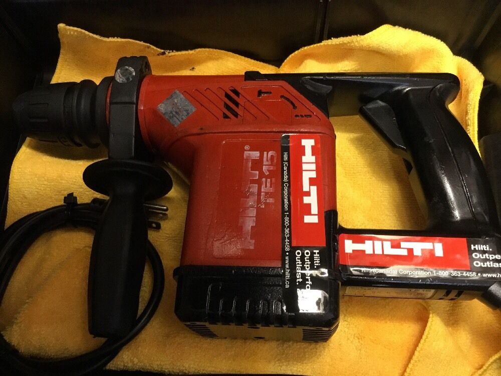 HILTI TE 15, PREOWNED, FREE LASER METER, BITS, AND MORE