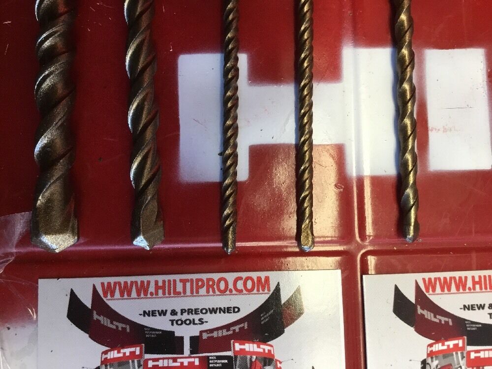 HILTI DRILL BIT 1/2", 1/4", 3/8" SDS PLUS, SET OF 5