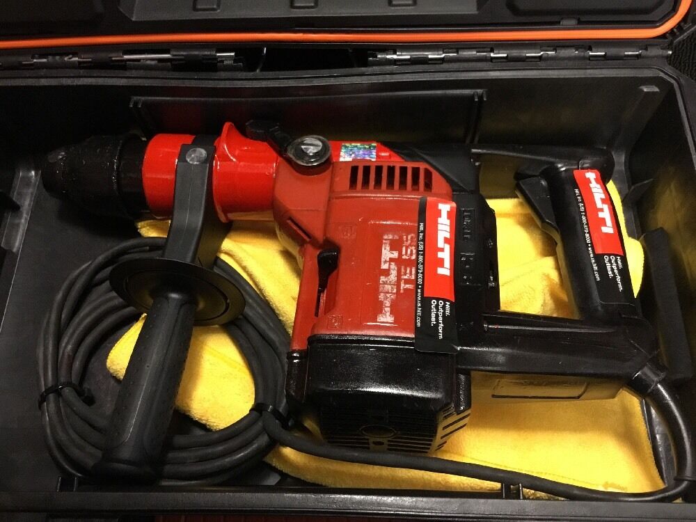 HILTI TE 55 HAMMER DRILL, PREOWNED, FREE THERMO, A LOT OF EXTRAS, FAST SHIP