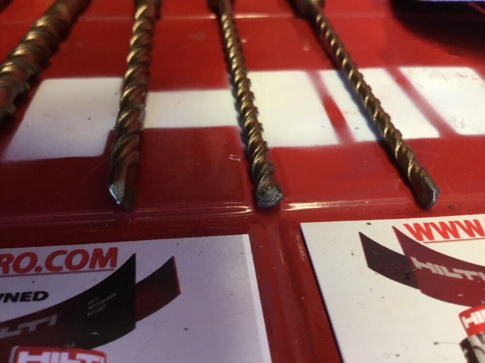 HILTI DRILL BIT 1/2", 1/4", 3/8" SDS PLUS, SET OF 5