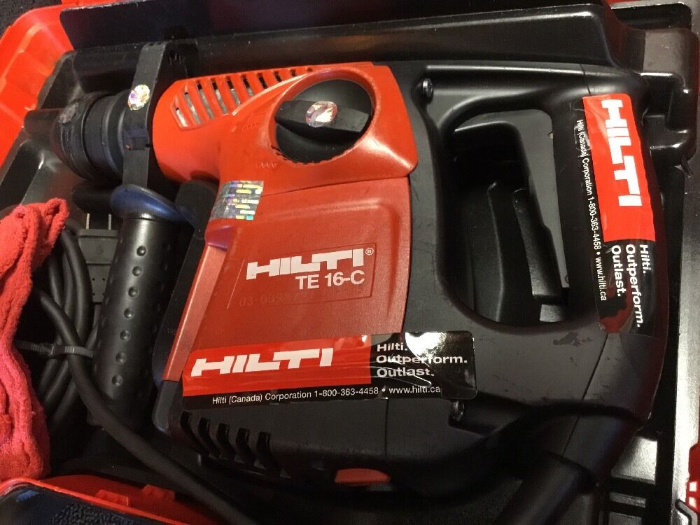 HILTI TE 16-C, GREAT CONDITION, FREE BITS, CHISELS, COFFEE MUG