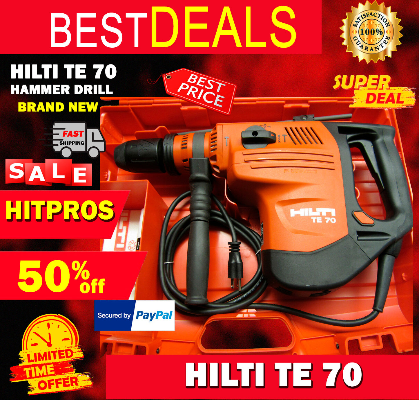 HILTI TE 70 HAMMER DRILL, LATEST MODEL, NEW, STRONG, ORIGINAL