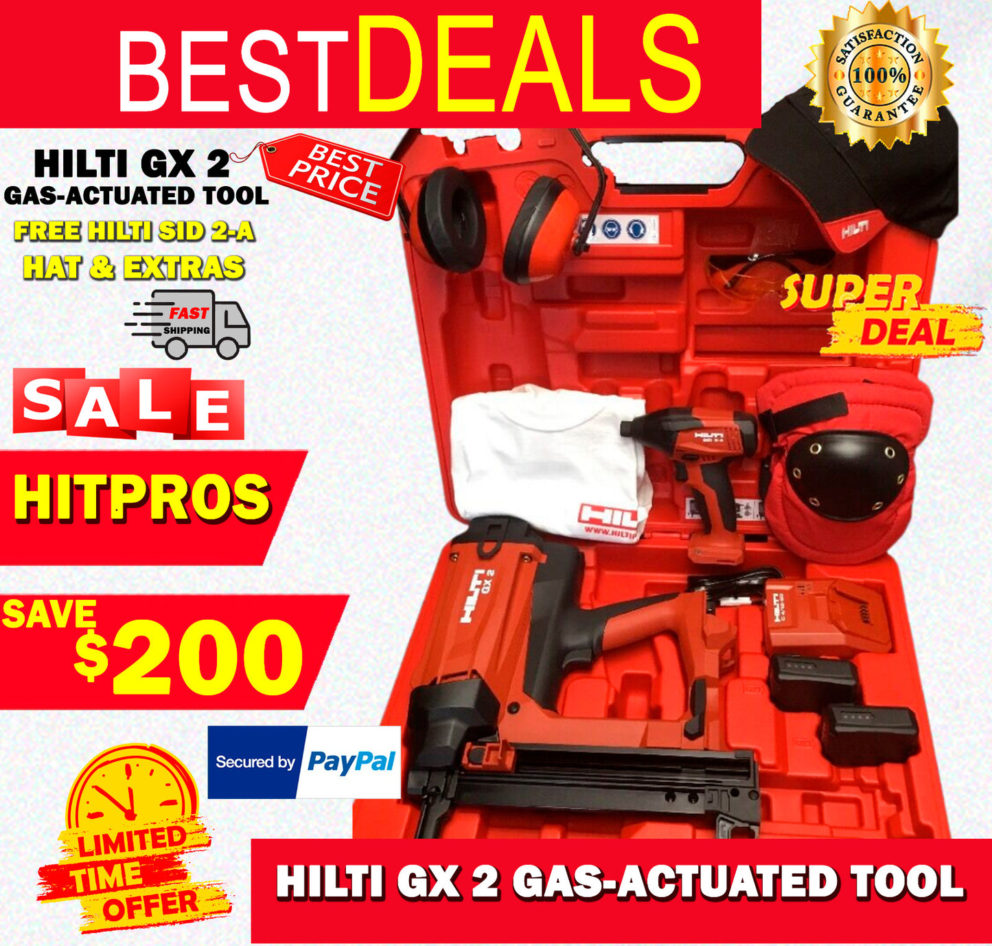 HILTI GX 2 GAS-ACTUATED TOOL, NEW