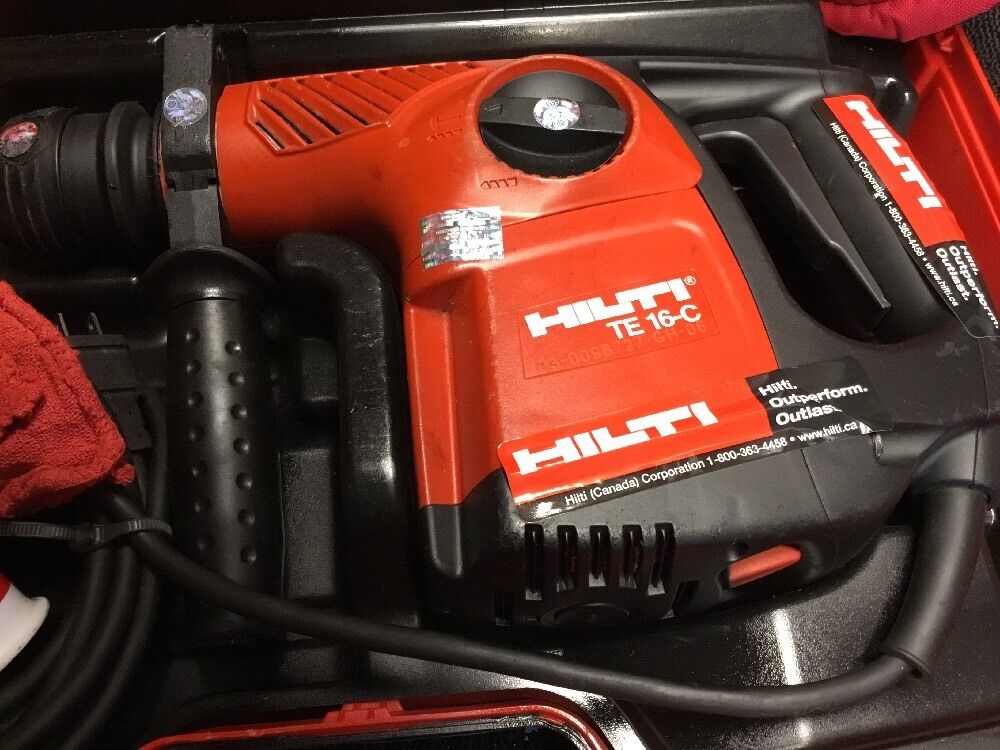 HILTI TE 16-C, GREAT CONDITION, FREE BITS, CHISELS, COFFEE MUG