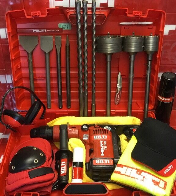 HILTI TE 55 HAMMER DRILL, L@@K, NICE  CONDITION, FREE HILTI THERMO, FAST SHIP