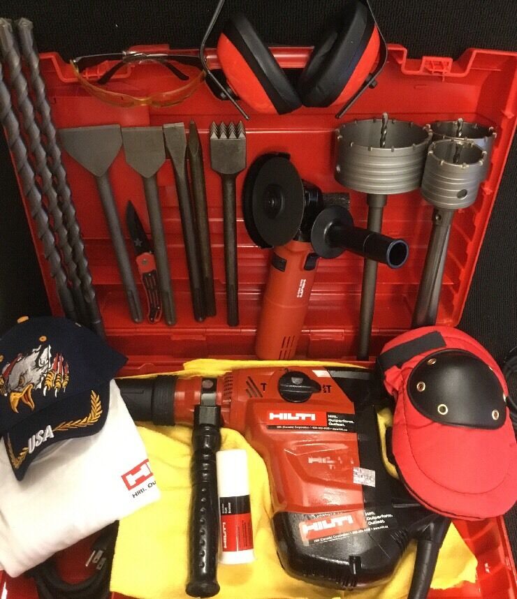 HILTI TE 60, PREOWNED, FREE HILTI GRINDER, BITS, EXTRAS