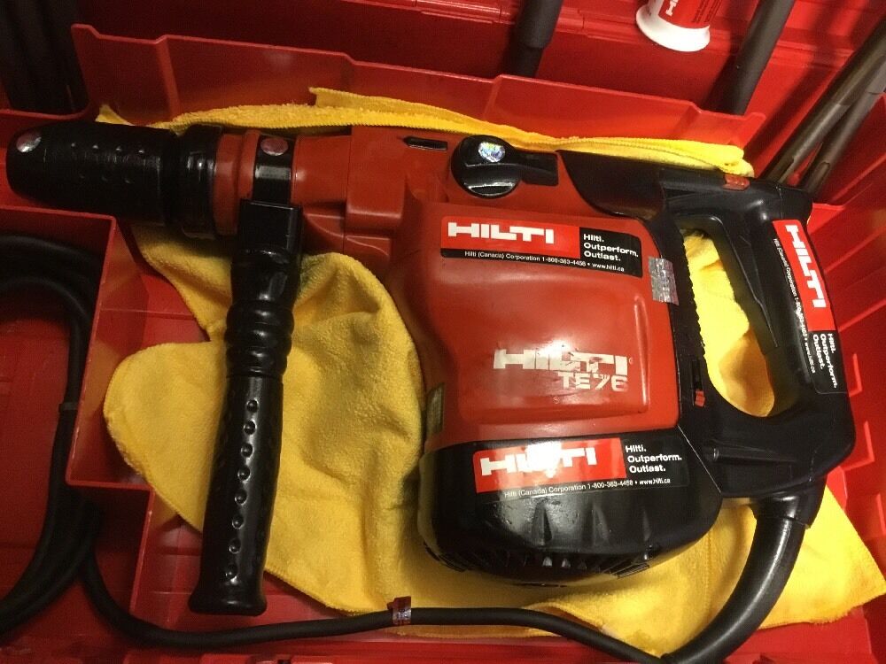 HILTI TE 76 PREOWNED, FREE HILTI GRINDER, BITS, A LOT OF EXTRAS, FAST SHIP