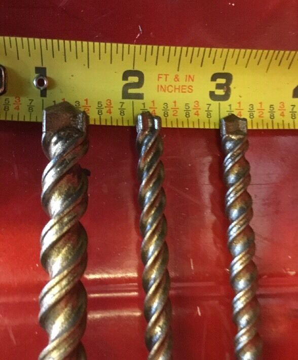 HILTI TE-CX 1/2", 5/16" SDS PLUS, L@@K, SET OF 3, PREOWNED, FREE HAT, FAST SHIP