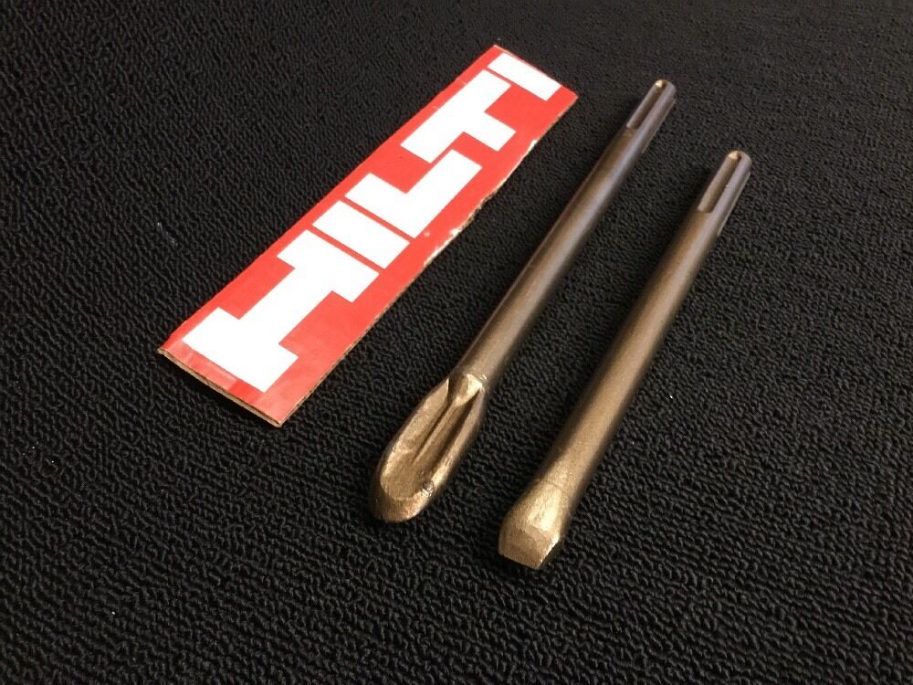 HILTI CHISEL SDS MAX SET FLAT 7/8" AND FLAT 1/2", PREOWNED