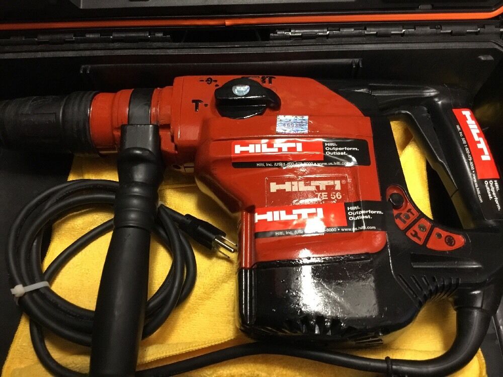 HILTI TE 56, PREOWNED, FREE LASER METER, EXTRA ITEMS, FAST SHIP