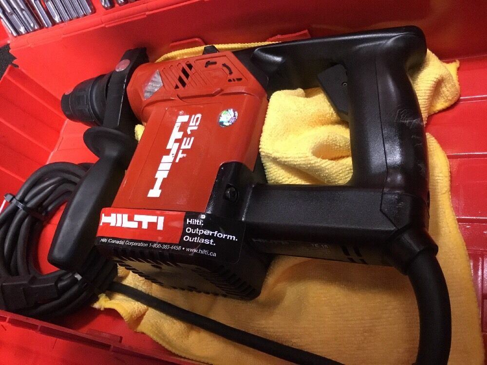 HILTI TE 15, PREOWNED, FREE COFFEE MUG, BITS, AND MORE