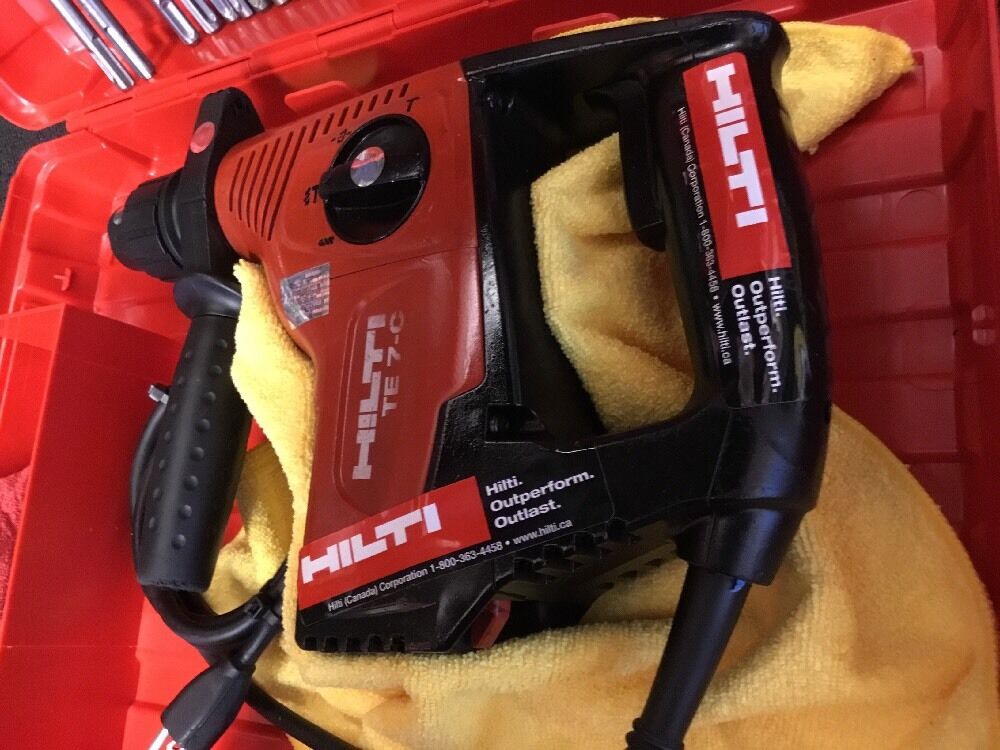 HILTI TE 7-C, PREOWNED, FREE LASER METER, BITS AND CHISELS