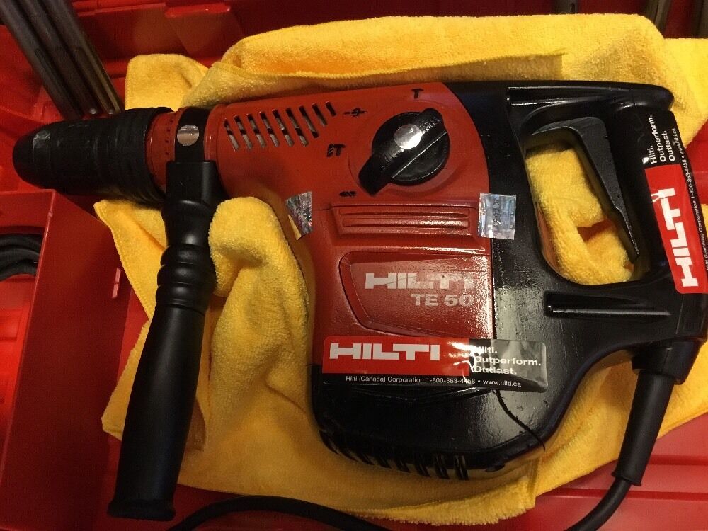 HILTI TE 50, PREOWNED, FREE TABLET, CORE BITS, CHISEL, FAST SHIP