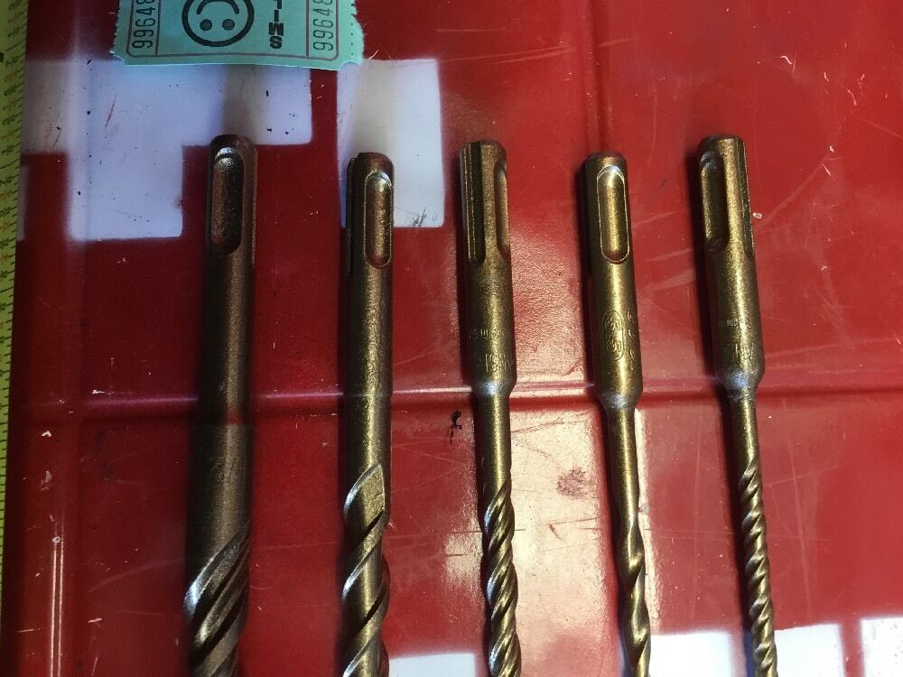 HILTI DRILL BIT 1/2", 1/4", 3/8" SDS PLUS, SET OF 5