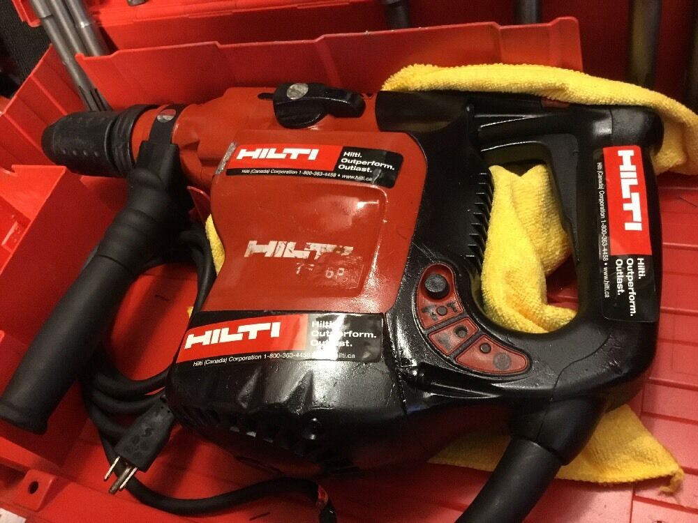 HILTI TE 76 P, PREOWNED, FREE TABLET, BITS, CHISEL, EXTRAS, FAST SHIP