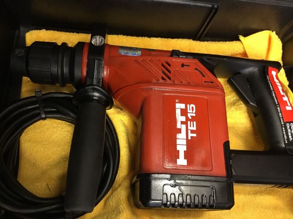 HILTI TE 15, PREOWNED, FREE LASER METER, BITS, EXTRAS