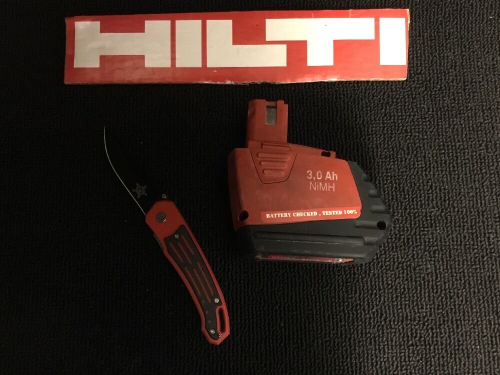 HILTI BATTERY SFB 155 3.0AH, PREOWNED, FREE KNIFE INCLUDED,