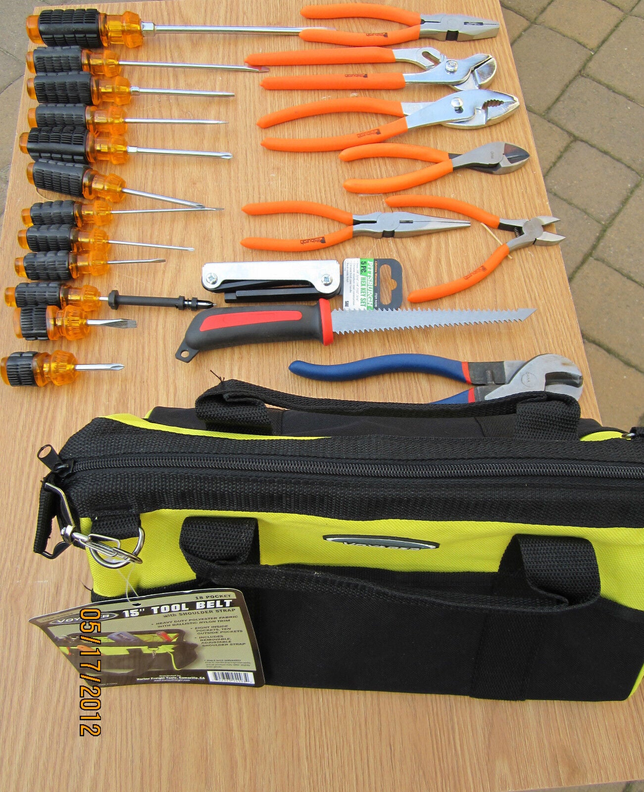 ELECTRICIAN/ PLUMBER  TOOLS  22 PCS,