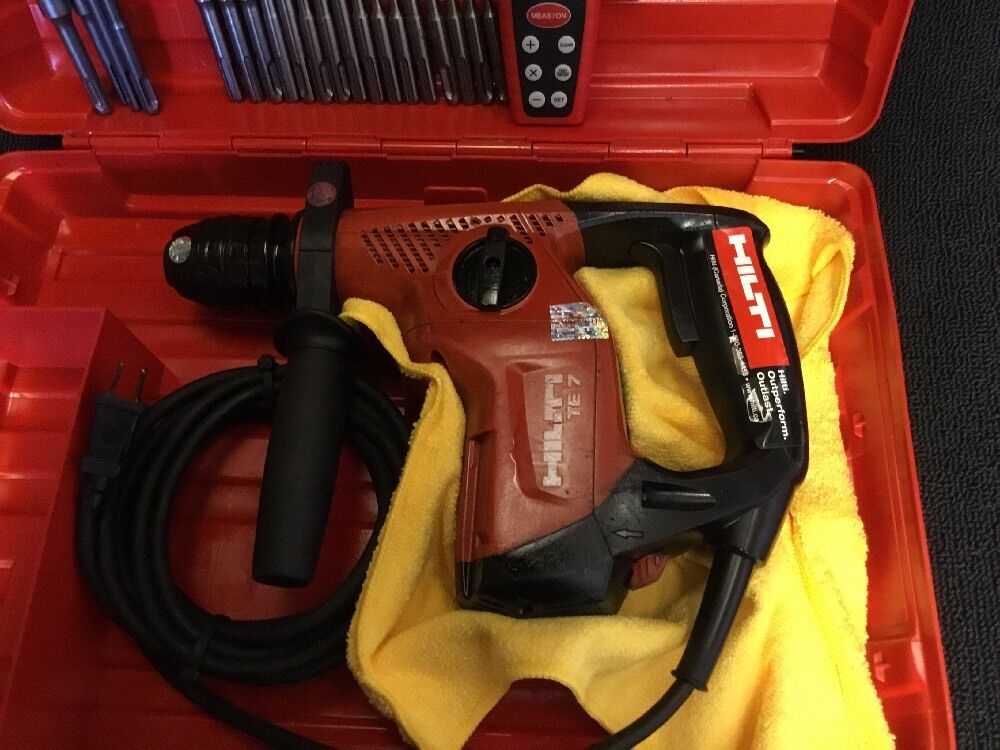 HILTI TE 7,PREOWNED, FREE LASER METER, BITS,  A LOT OF EXTRAS