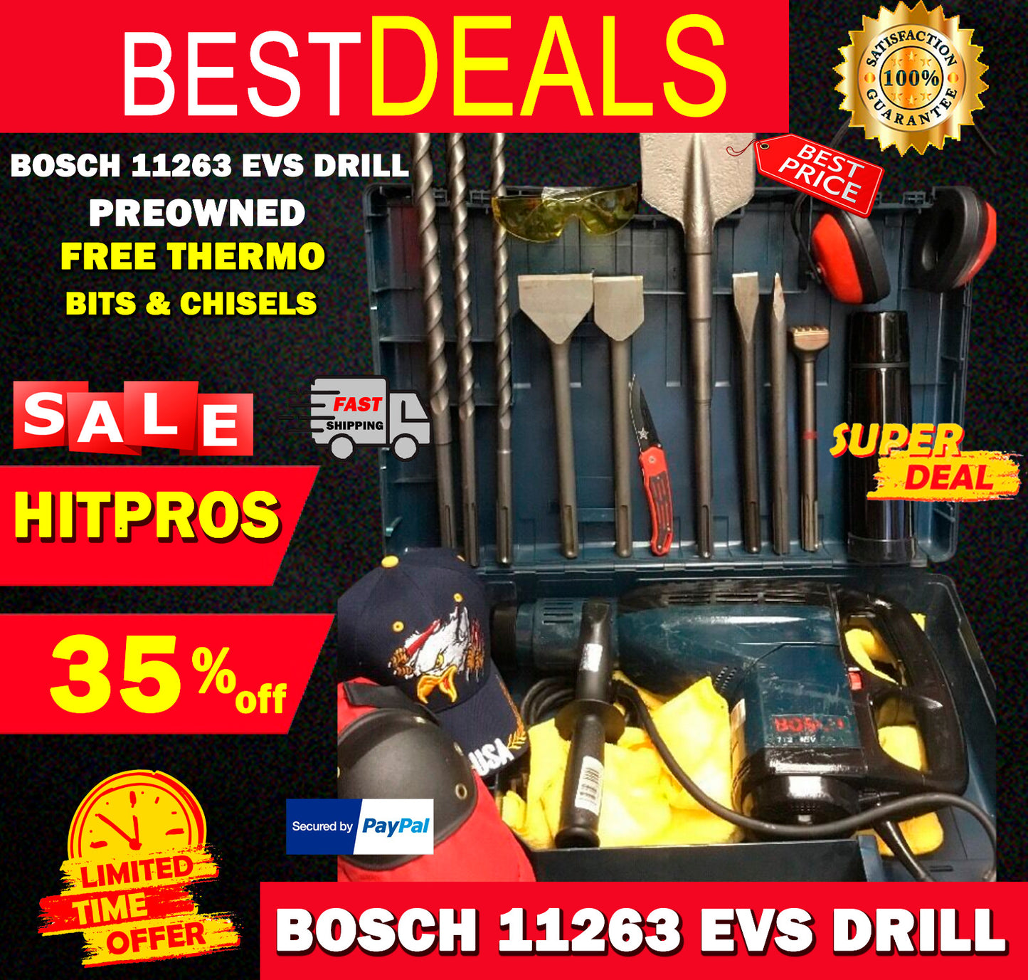 BOSCH 11263 EVS DRILL PREOWNED