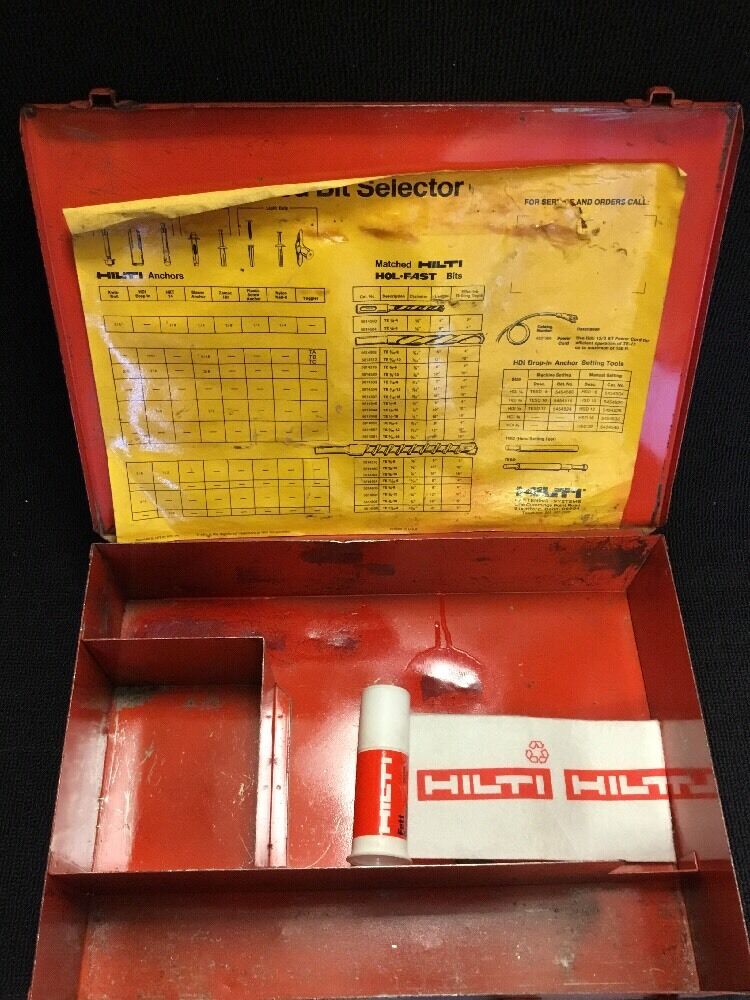 HILTI ORIGINAL CASE TE 17 (CASE ONLY), PREOWNED, FREE HILTI GREASE