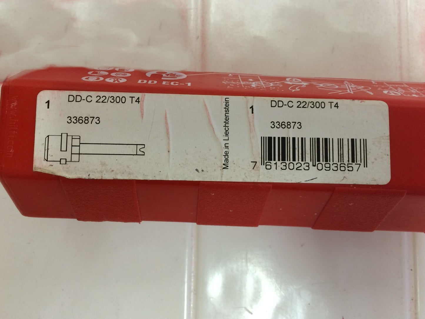 HILTI DIAMOND CORE BIT DD-C 22/300 T4, PREOWNED