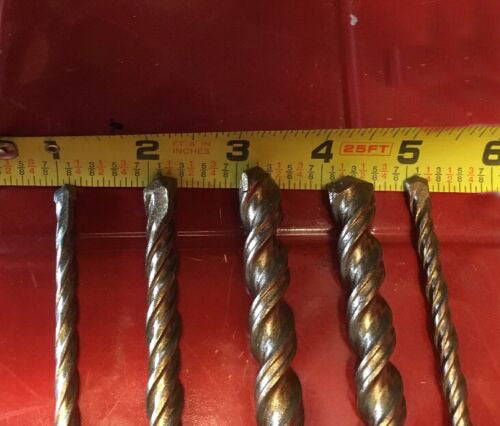 HILTI DRILL BIT 1/2", 3/8" SDS PLUS, SET OF 5