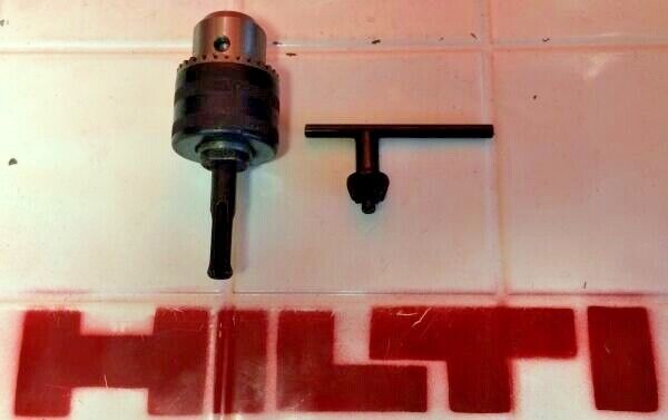 HILTI DRILL CHUCK 1/2" 20-DRILL CHUCK & KEY ADAPTOR, BRAND NEW