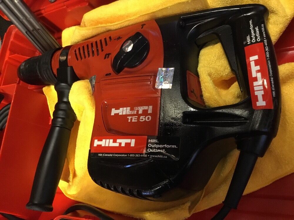 HILTI TE 50, PREOWNED, FREE TABLET, CORE BITS, CHISEL, FAST SHIP