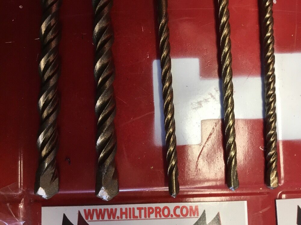 HILTI DRILL BIT 3/8", 3/16" SDS PLUS, SET OF 5,