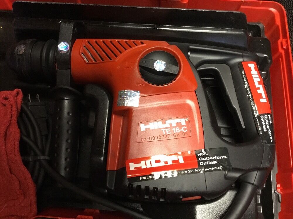 HILTI TE 16-C, GREAT CONDITION, FREE BITS, CHISELS, COFFEE MUG