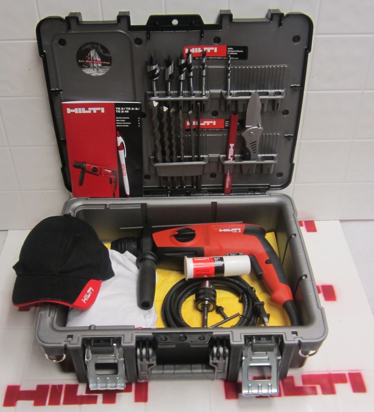 HILTI TE 2  ,SDS PLUS ADAPTOR &  BIT SET , BRAND NEW, ORIGINAL